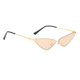 thumbnail image 1 of Gafas de terre de para mujer, para hombre, con montura metálica estrecha, gafas de terre, gafas champán BLESIY Gafas de sol de moda para mujer, 1 of 4
