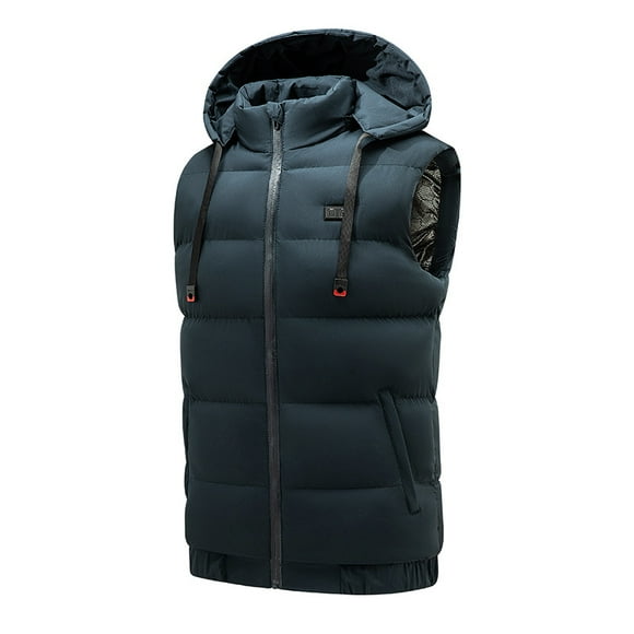 Hiver Smart USB Chauffage Électrique Gilet Thermique Vêtements Femmes Hommes Extérieur Veste Réglage de la Température Chapeau Chaud