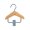 Wooden Color, variant on SunRoad Mini Clothes Hanger Premium Wood Baby Clothes Hanger with Non-Slip Clips Practical Pet Clothes Hook for Home