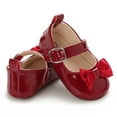 thumbnail image 3 of Yoyauz Baby Girl Mary Jane Shoes Anti Slip Rubber Sole Ballet Slippers Princess Dress Wedding Shoes Newborn Kids Shoes Toddler Shoes（0-12 Month）, 3 of 8