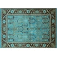 thumbnail image 1 of Ahgly Company Indoor Rectangle Oriental Light Blue Industrial Area Rugs, 6' x 9', 1 of 4