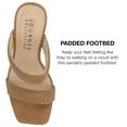 thumbnail image 4 of Journee Collection Womens Jaell Multi Strap Covered Block Heel Platform Sandals, 4 of 6