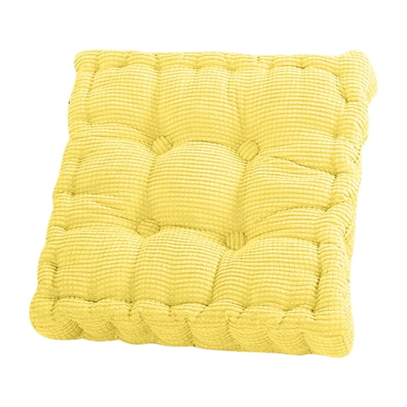 Corduroy Chair Cushion 16x16, Square Seat Pad for Dining Room Chairs, Office Desk Chairs & Kitchen Benches, Soft Floor Pillow for Meditation & Lounging, Indoor Outdoor Decorative Home Pillow