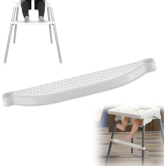 BRIGHTFUFU Reposapiés de trona para bebés y niños, taburete ergonómico de plástico, soporte cómodo para el escritorio del comedor y el salón.