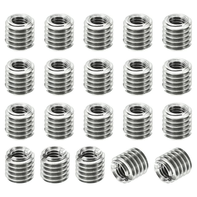 Unique Bargains Adaptateurs de Filetage Manchon Écrou Réducteur 20 Pcs M5x0.8 Mâle à M3x0.5 Femelle Écrou de Réparation 4mm