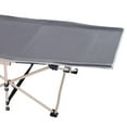 Outsunny Folding Camping Cot for Adults with Carry Bag, Side Pocket