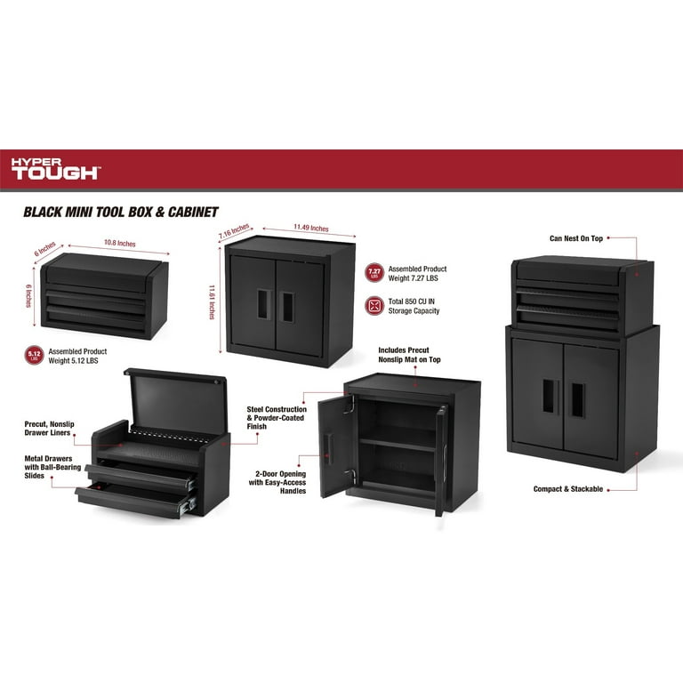 H*y様 ヒスミニ☆ミニチェスト＆パーテーションツール Hyper Tough Mini Tool Cabinet – 11.6-Inch Steel Storage Cabinet