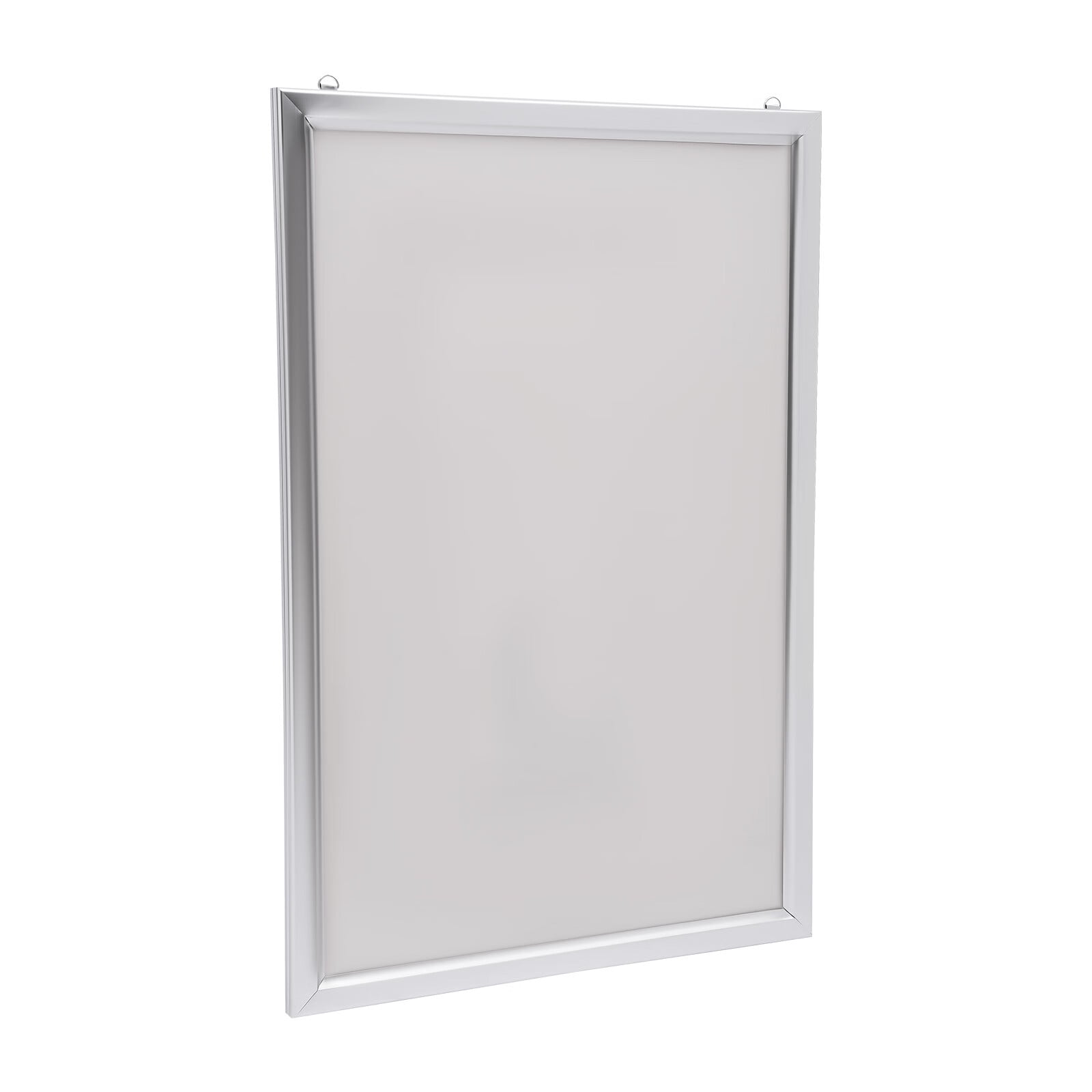 LOYALHEARTDY 18" x 24" LED Backlit Movie Poster Frame Art Picture Frame Photo Frame 110V 10W 2000lux Rectangular Light Box Advertising Display Frame Wall Mount Store Restaurant Sign Board Silver