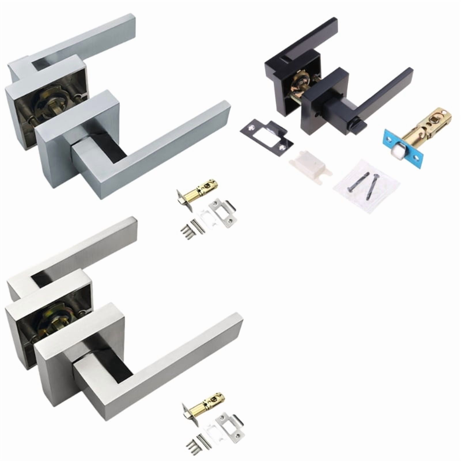 Square Privacy Door Lever Closet Door Interior Heavy Duty Door Knob