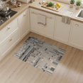 thumbnail image 2 of ODIKA 3'x5' Beige Gray Modern Geometric Block Abstract Washable Throw Rug Contemporary Pixelated Digital Mosaic Pattern for Entryway, Kitchen, Mudroom, Stain Resistant, Low Profile, Non-Slip, 2 of 7