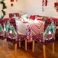 thumbnail image 2 of Christmas Chair Covers Set of 4, Christmas Decorations Stretch Removable Washable Dining Room Chair Protector Slipcovers for Xmas Decor Holiday Party Home Decoracion De Navidad (Christmas 5, 4 PCS), 2 of 6