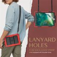 thumbnail image 5 of FJLBDE Case for iPad 6th / 5th Gen (2018 2017) / iPad Air 2 / iPad Pro 9.7 inch, Rugged Shockproof Tablet Cases Cover with Kickstand Shoulder Strap, Red, 5 of 7