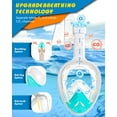 thumbnail image 6 of QingSong Full Face Snorkel Mask for Adults & Kids, Snorkeling Gear with Camera Mount, 180 Degree Panoramic View Snorkel Set Anti-Fog Anti-Leak, 6 of 7