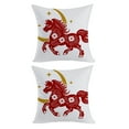 thumbnail image 1 of Throw Pillow Covers News Year Pillowcase Sofa Cushion Cover, 1 of 6