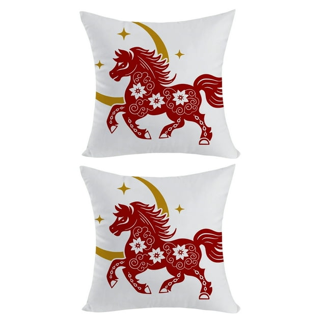 Throw Pillow Covers News Year Pillowcase Sofa Cushion Cover
