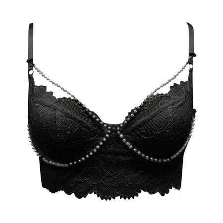 RUTAYY Women Lace Corset Tops Floral Mesh Spaghetti Strap Tank Tops Underwire Lingerie Crop Tops Lingerie Home Intimates Relaxed Fit