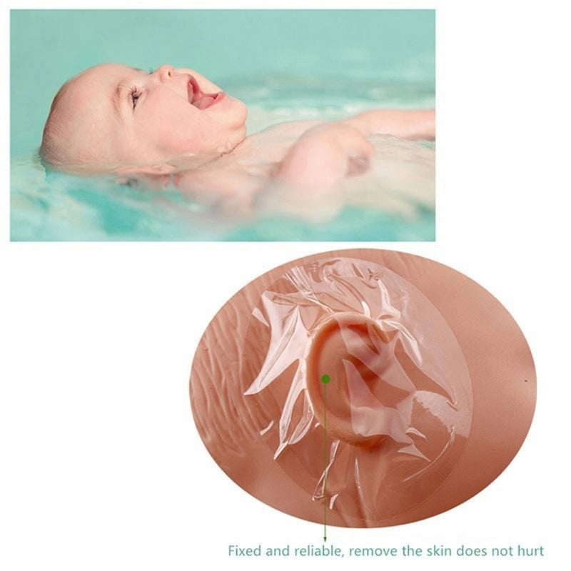 Disposable Baby Kids Infant Bath Swimming Waterproof Ear Paste Stickers Earplug 