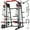 M4-Red, variant on Mikolo Smith Machine Home Gym, 2200 lbs Power Rack Cage with Cable Crossover, Weight Bar, 360° Landmine, Barbell Holders and Other Attachments, Total Body Strength Training Cage