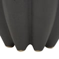 thumbnail image 5 of DecMode 15" Speckle Textured Black Ceramic Vase with Tulip Style Opening, 5 of 10