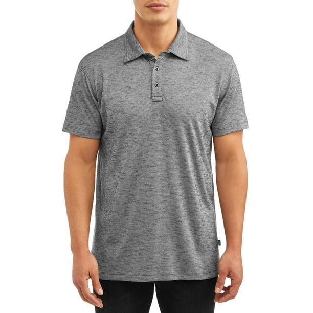 Lee - Lee Men's Short Sleeve Textured Poly Polo Shirt - Walmart.com ...