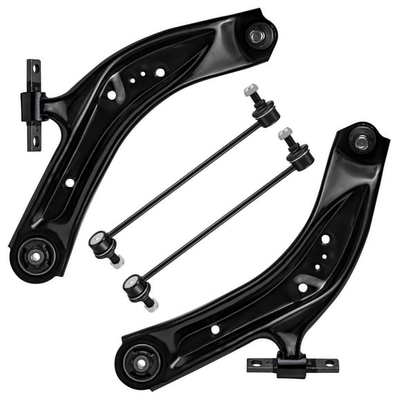 Detroit Axle - Front Lower Control Arms for 2014-2019 Nissan Rogue, 2017-2019 Rogue Sport, 2 Lower Control Arm w/Ball Joints, 2 Sway Bars, 2015 2016 2018 Replacement