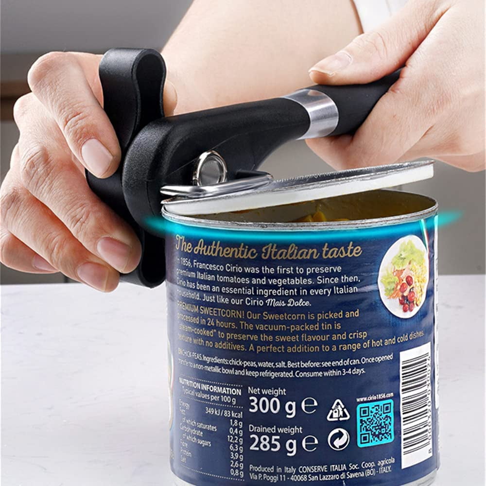 FRKSMD-Cans Opener Professional Kitchen Tools Bottle Opener Knife Handheld Manual Can Tin Opener Side Cut Manual Jar Opener