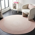 thumbnail image 2 of SAFAVIEH Cape Cod Richmal Geometric Cotton Area Rug, Pink, 4' x 4' Round, 2 of 7