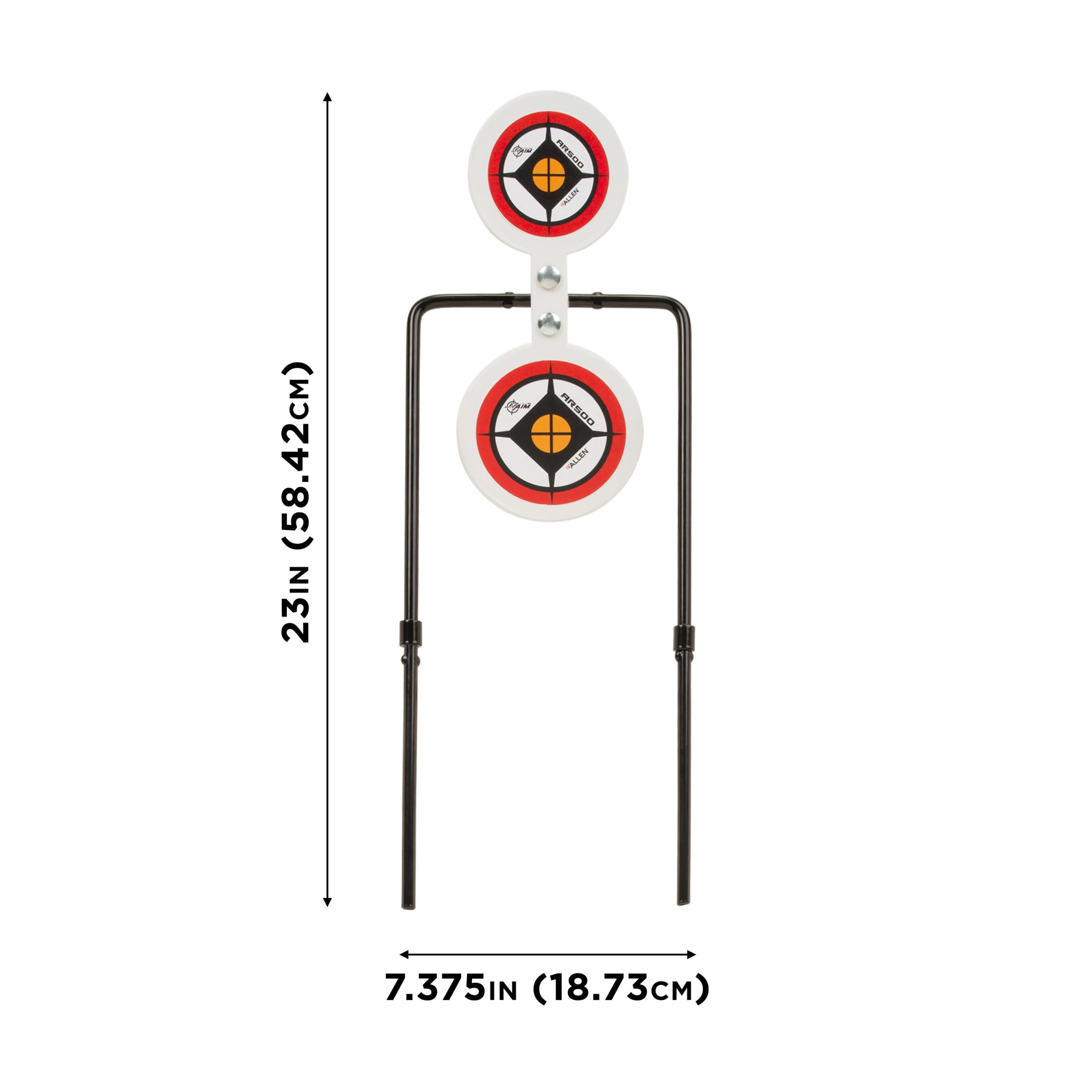 Ez Aim Hardrock Ar500 Spinner Target Kit, 7.375"W X 23"H, Multi