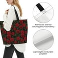 thumbnail image 3 of Naloa Rose Tote Bag for Women Large Capacity Shoulder Bag for College Work Travel Shopping, 3 of 8