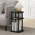 thumbnail image 2 of Pemberly Row 3-Tier Turn-N-Tube Curve End Table in Side Table in Americano/Black, 2 of 6
