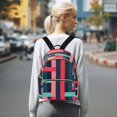 thumbnail image 7 of FORMRS Mini Backpack Purse for Women Travel Daypack Casual Shoulder Bag, Navy Blue Stripes, 7 of 7