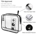 thumbnail image 3 of Neceser Lermende, bolsa de viaje transparente aprobada por la TSA, paquete de 3, 3 of 7