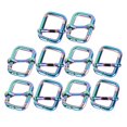 thumbnail image 2 of 10Pcs Metal Rectangle Adjuster Slides Buckle, Webbing Belts Buckle Metal s for for Belt Bags diy Keychains 13x20mm, 2 of 9
