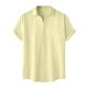 thumbnail image 2 of pstuiky camisetas de hombre, Camisa informal de manga corta con cuello vuelto y cuello redondo de color liso para hombre ropa de hombre m, 2 of 9