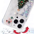 thumbnail image 3 of Funda de TPU FLOCUTE para iPhone 14 Pro Max con purpurina navideña, 3 of 9