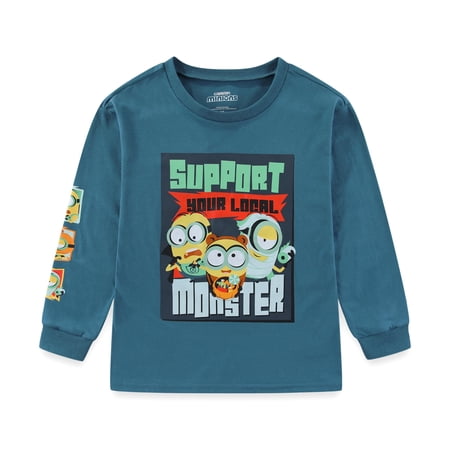Minions Halloween Crewneck Pullover Sweatshirt (Boys) Sizes 4-10 Minions Halloween Crewneck Pullover Sweatshirt (Boys) Sizes 4-10