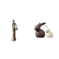 thumbnail image 1 of Figuras de mujeres africanas, adorno de resina, estatua de cerámica hecha a mano, conjunto de figuras realistas con detalles artesanales. Ideal para d, 1 of 8