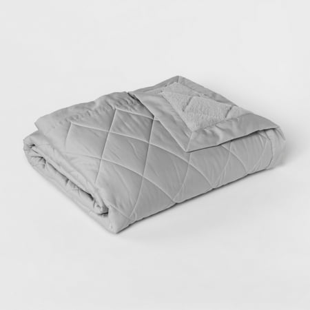Fieldcrest Soft Plush Chenille Blanket, King, Charcoal Gray - 100% Polyester