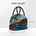 thumbnail image 2 of Balery Floral Ship On Ocean Pattern Lunch Bag Women, Lunch Box, Lunch Bag, Small Leakproof Lunch Tote Large Capacity Reusable Insulated Cooler Lunch Container-One Size, 2 of 6