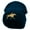 Navy, variant on Running Horse Embroidered 12 Inch Long Knitted Beanie - Black OSFM