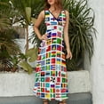 thumbnail image 4 of Flags of the world Sleeveless Dress Women dresses summer wedding dresses for parties clothes for woman women clothes, 4 of 6