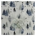 thumbnail image 4 of Wrap In A Hurry Ready to Gift Boîte carrée élégante avec ruban, Blue Forest, 1 Pièce, 4 of 7