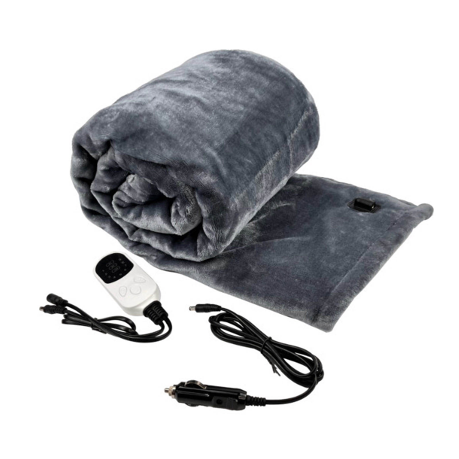 Ovzne 150×100Cm Car Home Heated Blanket – 9 Heat Levels,8-Hour Auto-Off,Etl-Certified Flannel Throw