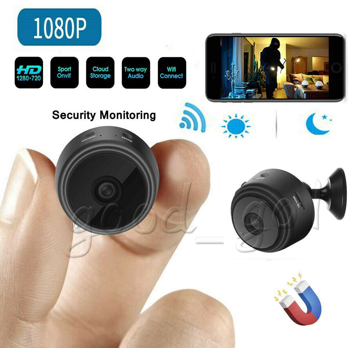 Mini Camera Wireless Wifi Home Security 1080P DVR Night Vision Motion Detection