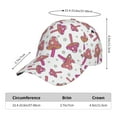 thumbnail image 2 of Pofeuu Purple Mushroom Print Adult Adjustable Embroidered Graphic Baseball Hat for Men and Women, 2 of 6