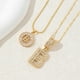 thumbnail image 1 of Paquete de 2 collares colgantes con letras iniciales., 1 of 3