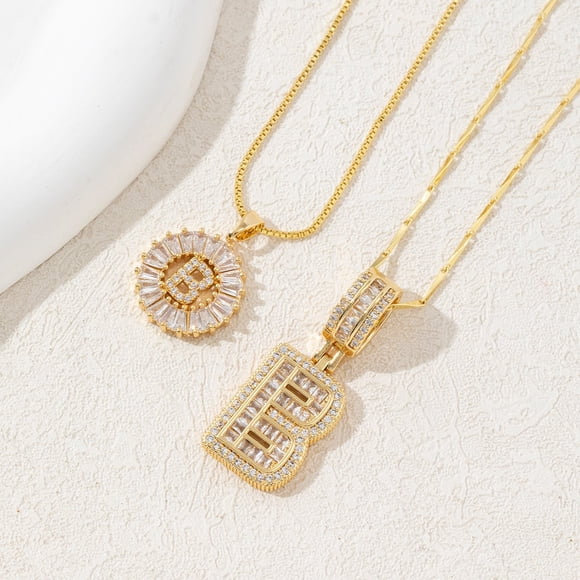 Dvkptbk A Necklace 2 Pack Initial Letter Pendant Necklaces Jewelry