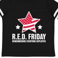 thumbnail image 4 of Inktastic Red Friday Remembering Everyone Deployed with Red American Flag Boys or Girls Toddler T-Shirt, 4 of 5