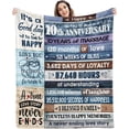 thumbnail image 1 of XZYG 10th Wedding Anniversary Gift Decorative Custom Blanket(40*50inch), 1 of 7