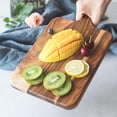 thumbnail image 5 of Homelife Wood Cutting Board with Handle Heavy-Duty Wooden Charcuterie Chopping Board for Meat Cheese Vegetables Bread Versatile Kitchen Serving Board, 5 of 11